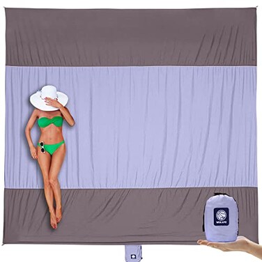 WEKAPO Beach Blanket Sandproof Waterproof, Extra Large Beach Mat