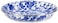 Golden Rabbit Enamelware Cobalt Blue Swirl 10" Pasta Plate Deep Plate