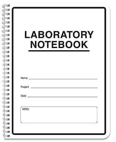 BookFactory Carbonless Lab Notebook, 100 Sets, 200 Sheets Total