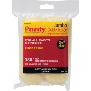 Purdy Jumbo Golden Eagle 4-1/2 in. x 1/2 in. Mini Knit Fabric Roller Cover ,2-Pack- 1 Each