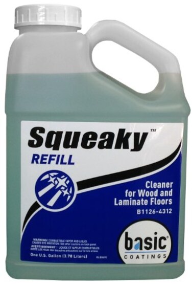 Basic Coatings Squeaky Cleaner for Hardwood Floors - Ready to Use Refill ,2 pack