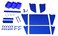 Wall Control Slotted Tool Board Workstation Accessory Kit Pegboard and Slotted Tool Board“ Blue
