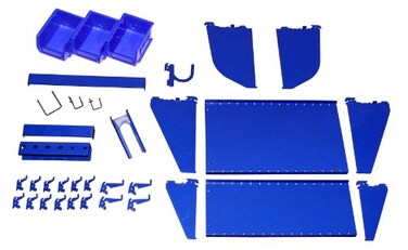 Wall Control Slotted Tool Board Workstation Accessory Kit Pegboard and Slotted Tool Board“ Blue