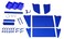 Wall Control Slotted Tool Board Workstation Accessory Kit Pegboard and Slotted Tool Board“ Blue