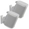 Sanus Adjustable Speaker Wall Mounts Designed for SONOS ONE, Play:1Play:3 - Pair ,White