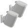 Sanus Adjustable Speaker Wall Mounts Designed for SONOS ONE, Play:1Play:3 - Pair ,White