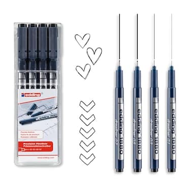 edding 1880 Drawliner Set, 4-Pens