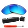 IKON LENSES Replacement Lenses For Oakley Juliet Sunglasses ,Polarized,Ice Blue Mirror