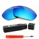 IKON LENSES Replacement Lenses For Oakley Juliet Sunglasses ,Polarized,Ice Blue Mirror