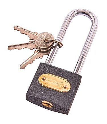 Amtech T0600C 38mm Long Shackle Iron Padlock