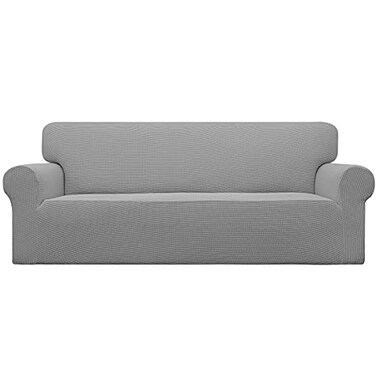 Easy-Going Stretch Oversized Sofa Couch Slipcover Washable Light Gray