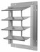 Dayton 12" Backdraft Damper/Wall Shutter, 12-1/2" x 12-1/2" Opening Required ,1, 3-Panel