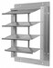 Dayton 12" Backdraft Damper/Wall Shutter, 12-1/2" x 12-1/2" Opening Required ,1, 3-Panel