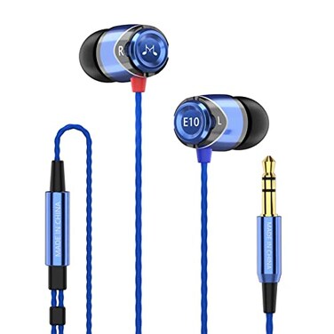 SoundMAGIC E10 Wired Earbuds, No Mic, Premium Hi-Fi, 3.5mm Jack, Blue