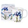 McIntosh Garden Collection Blue Iris Fine Bone China ,12.5 ozJava Mug in Matching Gift Box
