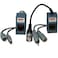 VideoSecu 1 Pair Video Balun Network Transceiver with Video Audio Power Connectors 1EK