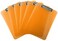 Trade Quest Orange Clear Clipboards Letter Size Low Profile ,6-Pack