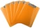 Trade Quest Orange Clear Clipboards Letter Size Low Profile ,6-Pack