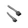 CableMod Classic ModFlex Sleeved 8-pin PCI-e Extension ,BlackWhite, 45cm