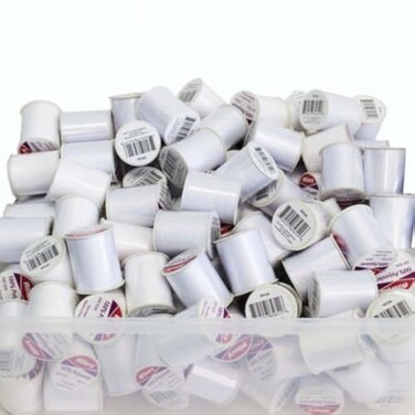 Allary 24 Pack Bulk Buy 100% Polyester 200 Yds Sewing Threads ,White