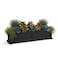 Mayne Fairfield 48in Self-Watering Rectangular Window Box Planter, Black