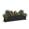 Mayne Fairfield 48in Self-Watering Rectangular Window Box Planter, Black