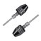 Eyech 2pc 2.35 mm Shank Three jaw Keyless Drill Chuck Collet Conversion Adapter Clamping range 0.3-3.4MM-Round Shank