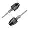 Eyech 2pc 2.35 mm Shank Three jaw Keyless Drill Chuck Collet Conversion Adapter Clamping range 0.3-3.4MM-Round Shank