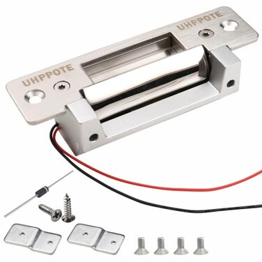 UHPPOTE Electric Door Strike Lock Fail-Secure/Fail-Safe Adjustable 12VDC