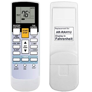 RCECAOSHAN Replacement for Fujitsu Air Conditioner Remote Control Model Number AR-RAH1U