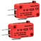 Heschen 2 Pack Micro Switch 15A 125/250VAC, Pin Plunger Button