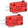 Heschen 2 Pack Micro Switch 15A 125/250VAC, Pin Plunger Button