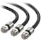 Cable Matters 3-Pack RG6 Coaxial Cable, CL2, Quad Shield, 3ft, Black