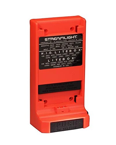 Streamlight 45070 MountingCharging Rack for LiteBox, FireBoxHID LiteBox Lanterns, Orange