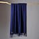CUDDLE DREAMS Premium Cashmere Throw Blanket with Fringe ,Navy