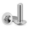 MewuDecor M6-1.0 x 25mm Flanged Button Head Socket Cap Screws, Stainless Steel 18-8 ,304, Bright Finish, Full Thread, Allen Socket Drive, 25 PCS