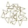 Honbay 20PCS Antique Bronze Triangle Frame Open Back Bezel Pendant for Jewelry Making
