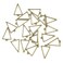 Honbay 20PCS Antique Bronze Triangle Frame Open Back Bezel Pendant for Jewelry Making