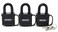 Master Lock 1804TRI 1-9/16" Covered Laminated Weatherproof Padlock For Water Resistance; 3 Pack