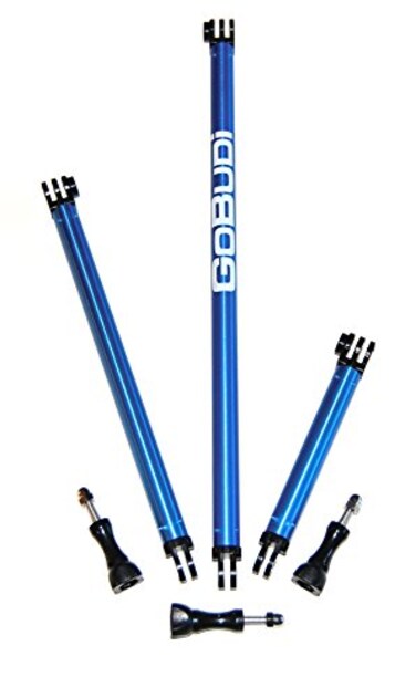 GoBUDi Extension Pole Set Compatible with All GoPro Hero Cameras, Includes Bolts ,3 Fixed Set