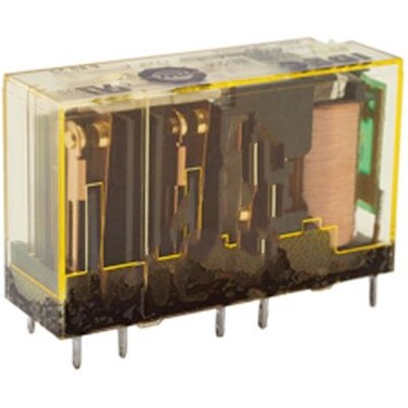 IDEC RF1V-2A2B-D24 2 NO-2 NC, 24 VDC Coil, 4 Pole, Force Guided Relay, PC Board Terminal, RF Series, RTII Flux Tight