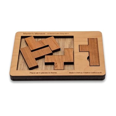 Creative Crafthouse Martin's Menace Small Brain Teaser Puzzle for Adults