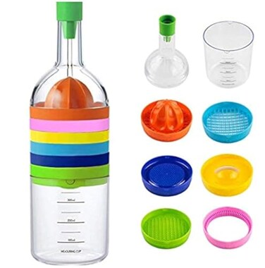 BUTEFO 8 in 1 Kitchen Tool Set All in 1 Multipurpose Kitchen Gadget Kitchen Tool Bottle