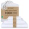 Threadmill 1000 Thread Count Supima Cotton Queen Sheet Set, Sateen, White