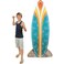 Fun Express 6 Ft Cardboard Surfboard Prop, OrangeBlue Hibiscis