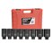 OEMTOOLS 24480 Axle Nut Socket Set, 12-Pt 1/2 Impact Socket Set, 8Pc Metric 1/2 Socket Set, Impact Socket Set 1/2 Drive for Axle Nuts, Impact Sockets 29mm to 39mm, Socket Sets Storage Case