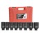 OEMTOOLS 24480 Axle Nut Socket Set, 12-Pt 1/2 Impact Socket Set, 8Pc Metric 1/2 Socket Set, Impact Socket Set 1/2 Drive for Axle Nuts, Impact Sockets 29mm to 39mm, Socket Sets Storage Case