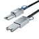 10Gtek SFF-8088 to SFF-8088 External Mini SAS HD Cable, 3G/6Gbps SAS2.0 26Pin Hybrid Cable Attached SCSI for Raid, DAS, and Servers, 100-Ohm, 3-m,10ft