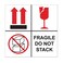 TUCO DEALS Fragile Do Not Stack Labels, 4 x 4 inch, 1200 Count