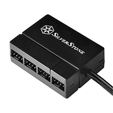 SilverStone PWM Fan Hub System Cables, Black ,CPF04